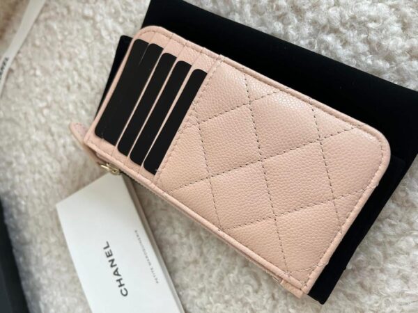 23S light beige zip card 3:27 PM holder wallet