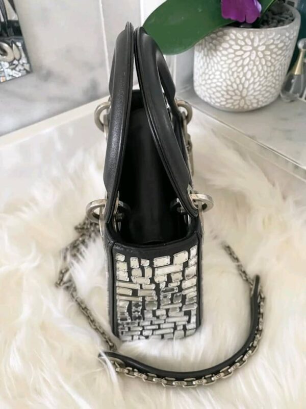 MINI LADY DIOR SEQUIN BLACK - Image 7