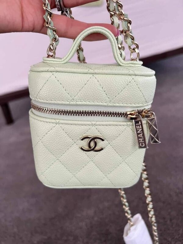 Chanel avocado colour mini vanity