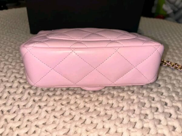 Chanel Petal Pink Mini Top Handle Bag - Image 6