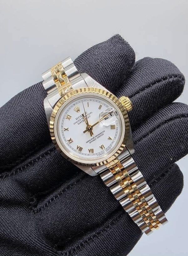 RxxxX 69173 (Watch only) White Roman dial N Serial (1991) 18 links - Image 2