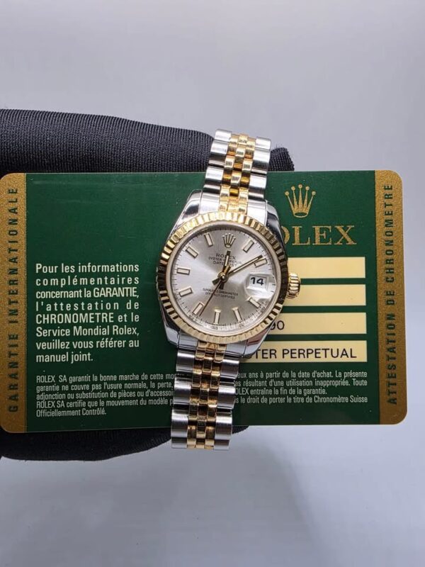 RxxxX 179173 with Cert Silver baton Dial V serial  20 links