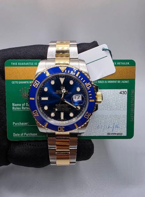 RxxxX 116613lb with Cert Bluezy Cert dated 2016 11 links