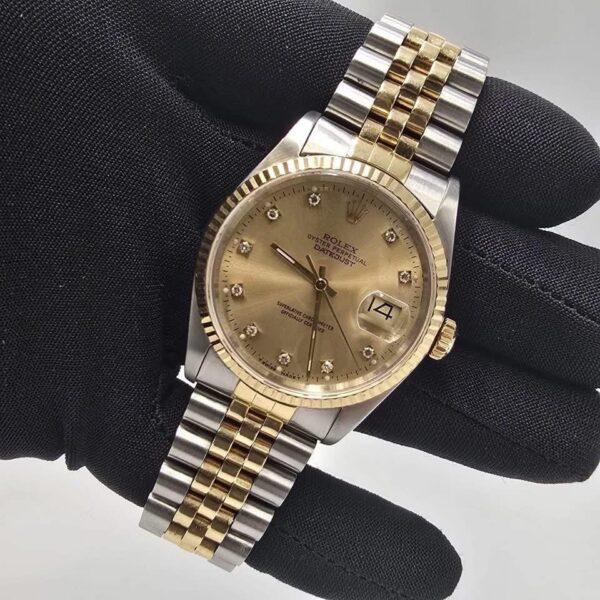 RLX 16233 Diamond Dial Champagne